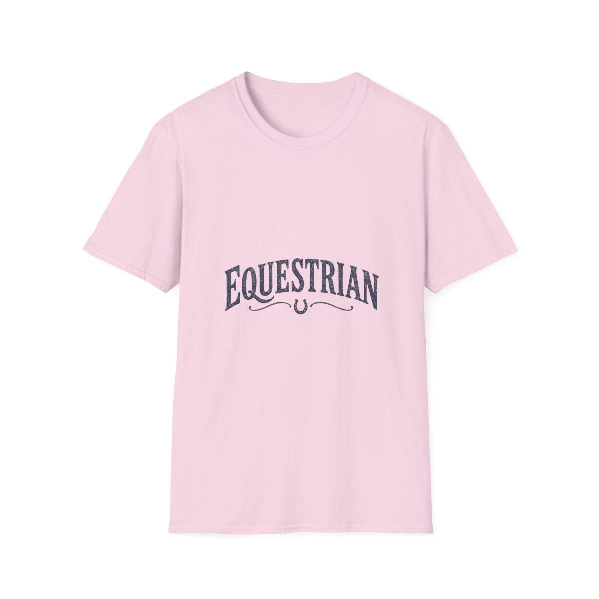 Equestrian Graphic Tee — Classic Horseshoe Design