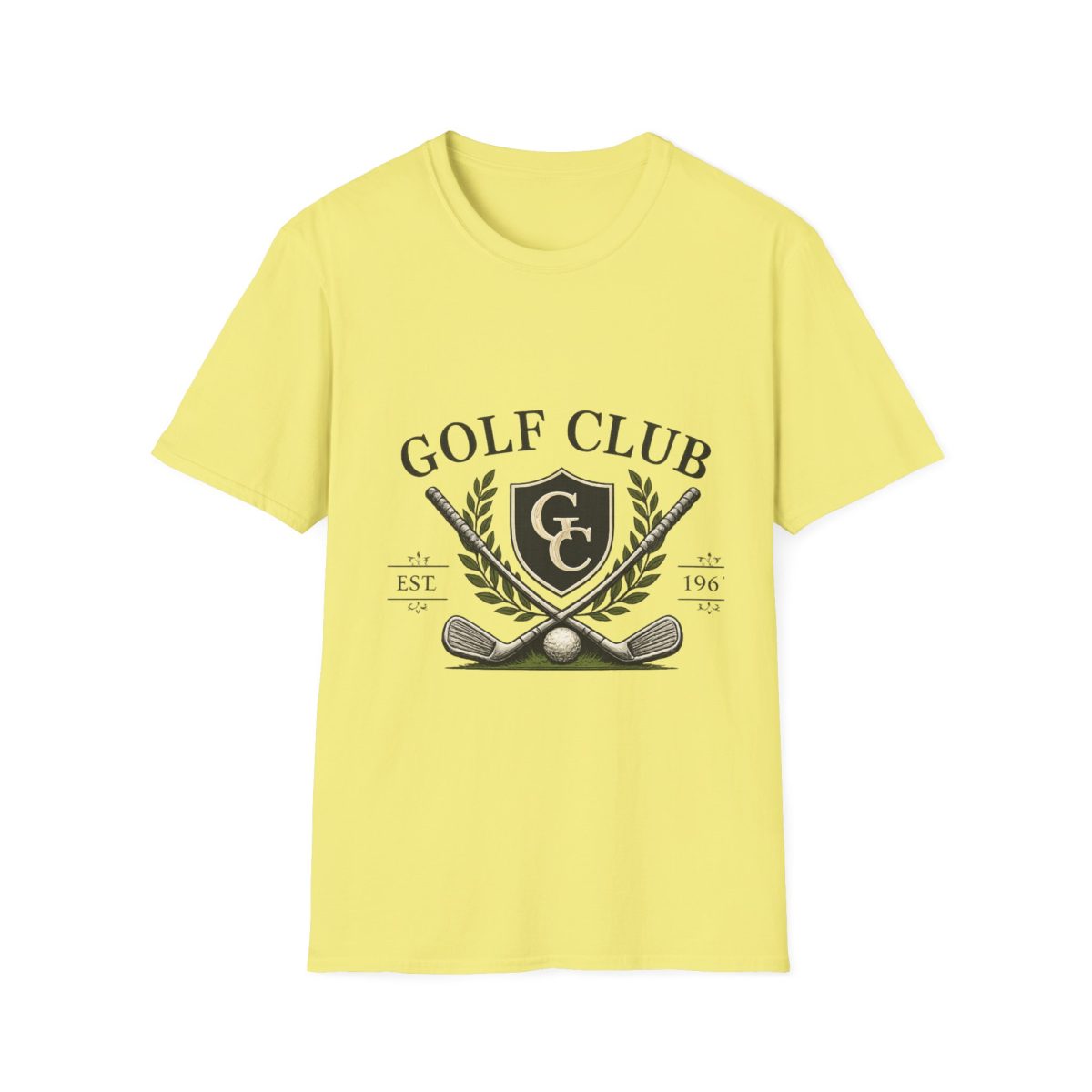 Golf Club Crest T-Shirt — Vintage Golf Emblem Tee