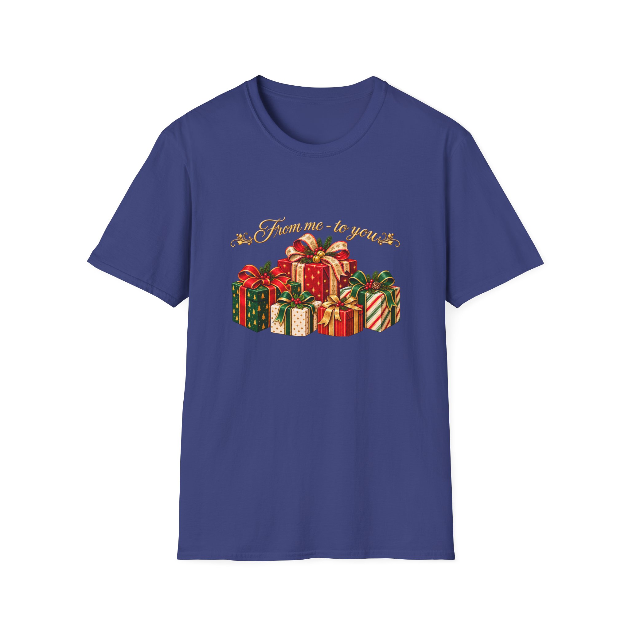 Christmas Gift Stack T‑Shirt — "From Me To You" Holiday Present Design - Image 9