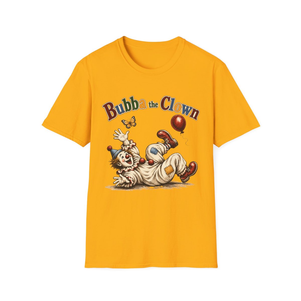 Bubba the Clown T-Shirt — Retro Cute Clown Graphic Tee