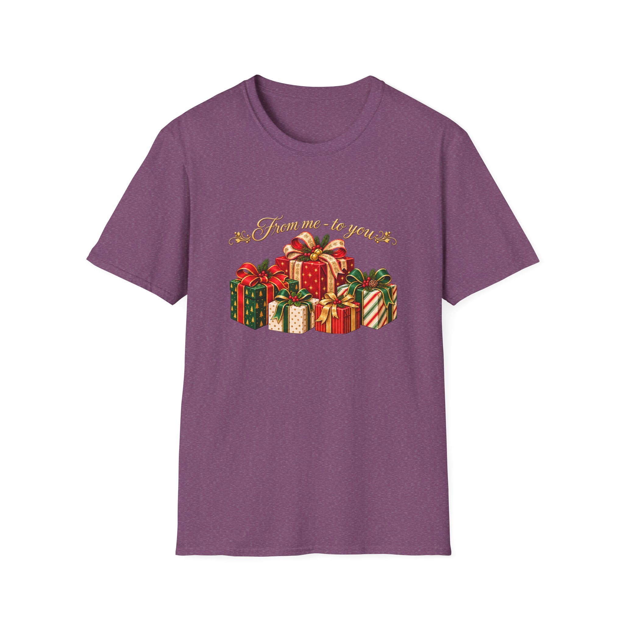 Christmas Gift Stack T‑Shirt — "From Me To You" Holiday Present Design - Image 13