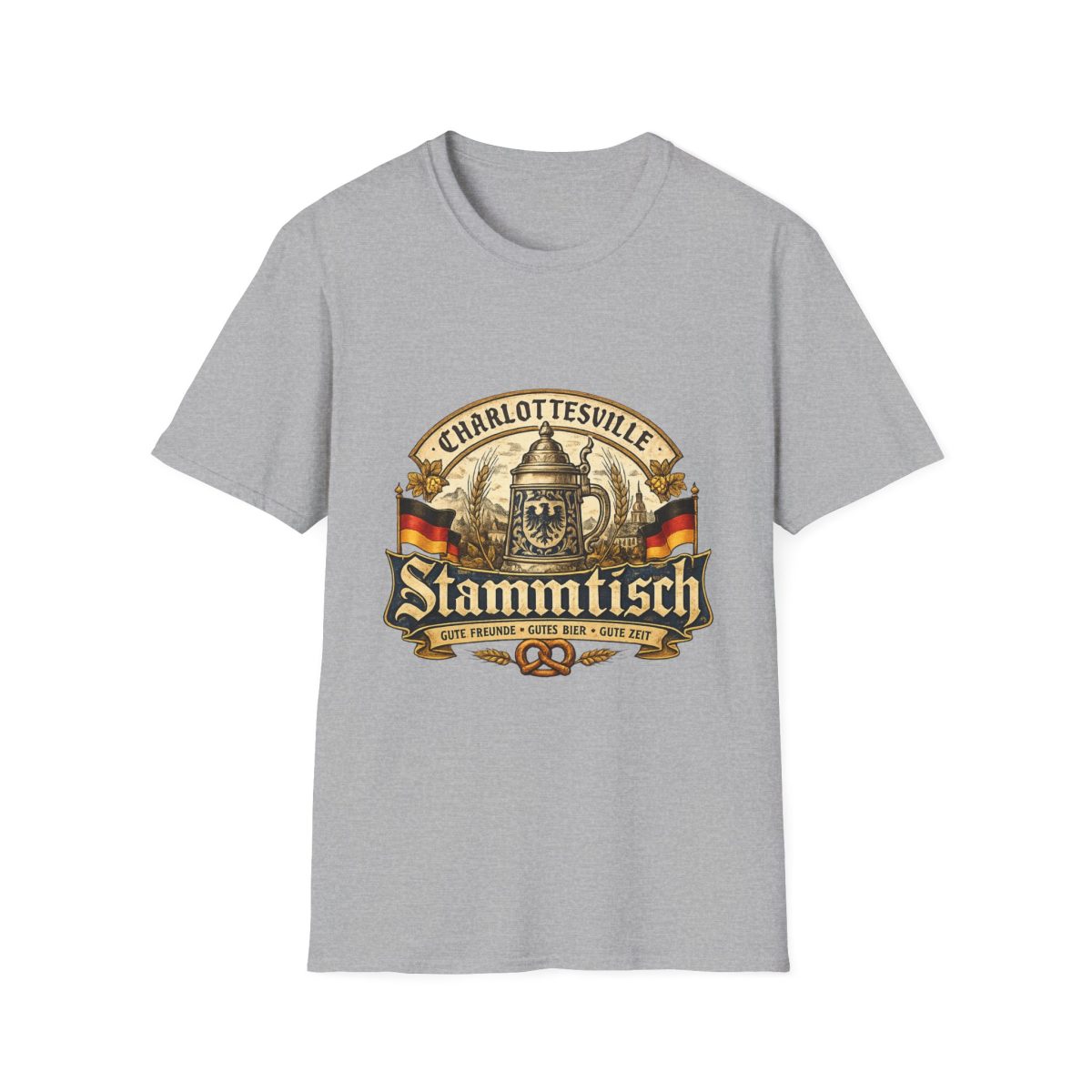 Charlottesville Stammtisch Vintage Beer T-Shirt
