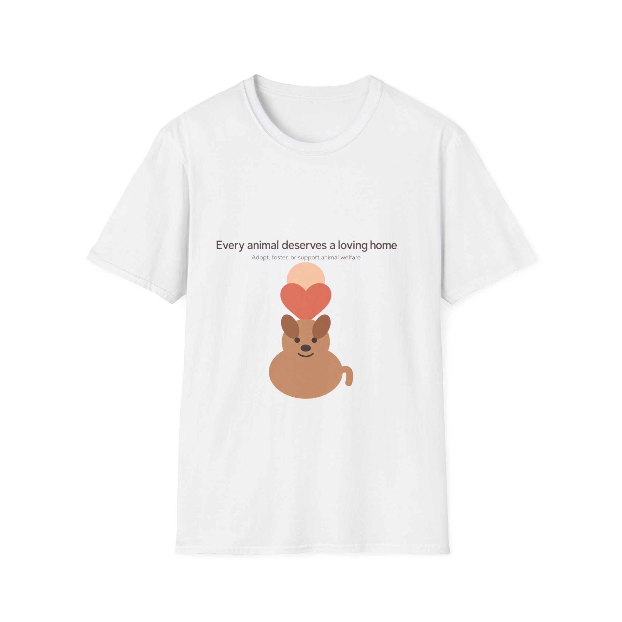 Animal Rescue T-Shirt – “Every animal deserves a loving home” Cute Pet Adoption Tee - Image 5
