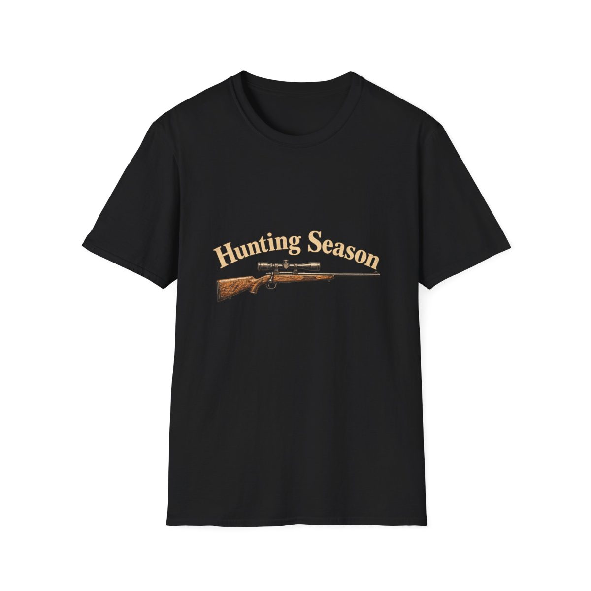 Hunting Season Rifle Graphic T-Shirt — Outdoorsman Hunting Tee